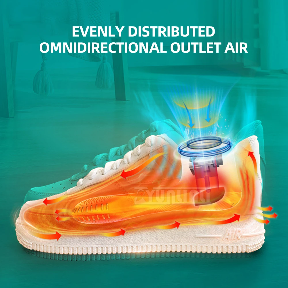 مجفف أحذية منزلي عالي الجودة لإزالة الروائح الكريهة، مجفف أحذية محمول بموقيت للسفر PM10