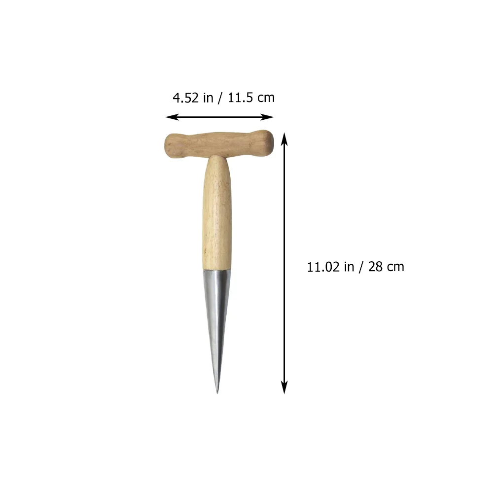 

Dibber Tool Migration Planter H held Garden Seedling Device Hole Punch Planting Bulbs Loosen Soil Cultivation Transfer