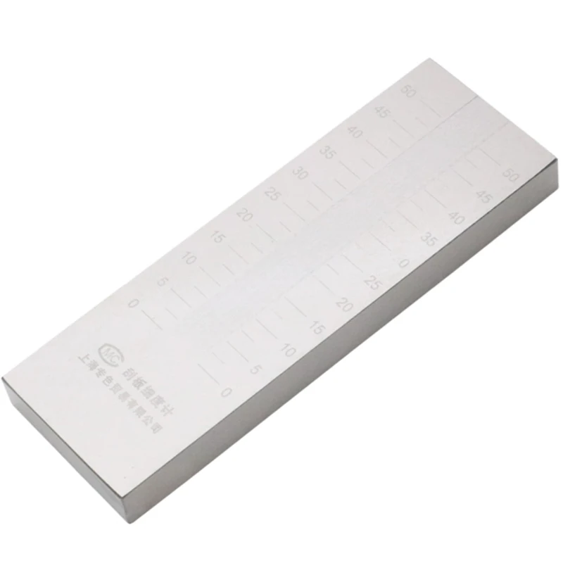 QXD Stainless Steel Scraper Fineness Meter Single Groove Fineness Plate Fineness Gauge 25/50/100/150um