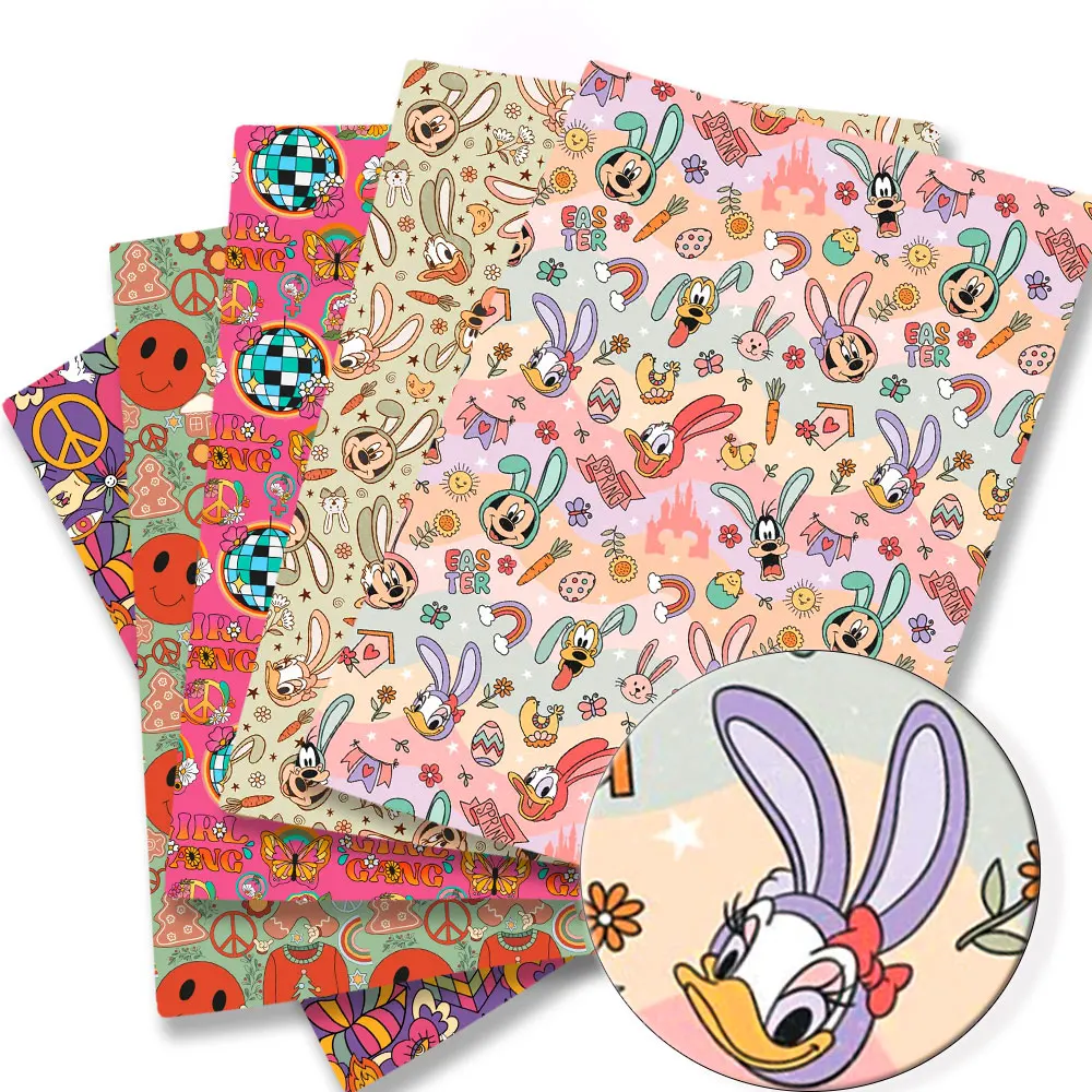 Ostern Stoff Cartoon heiß DIY 140x50cm Polyester Baumwolle Stoff handmade Nähen Patchwork bedruckten Stoff  Anime