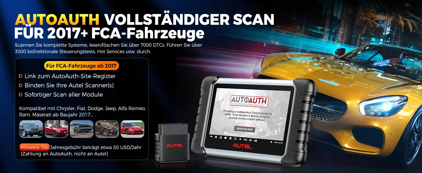 Autel MaxiCOM MK808BT PRO Kabelloses OBD2-Diagnosegerät, Kfz-Scanner, Diagnose aller Systeme, 3000+ Tests, PK MK900BT MK808S – Detail 17