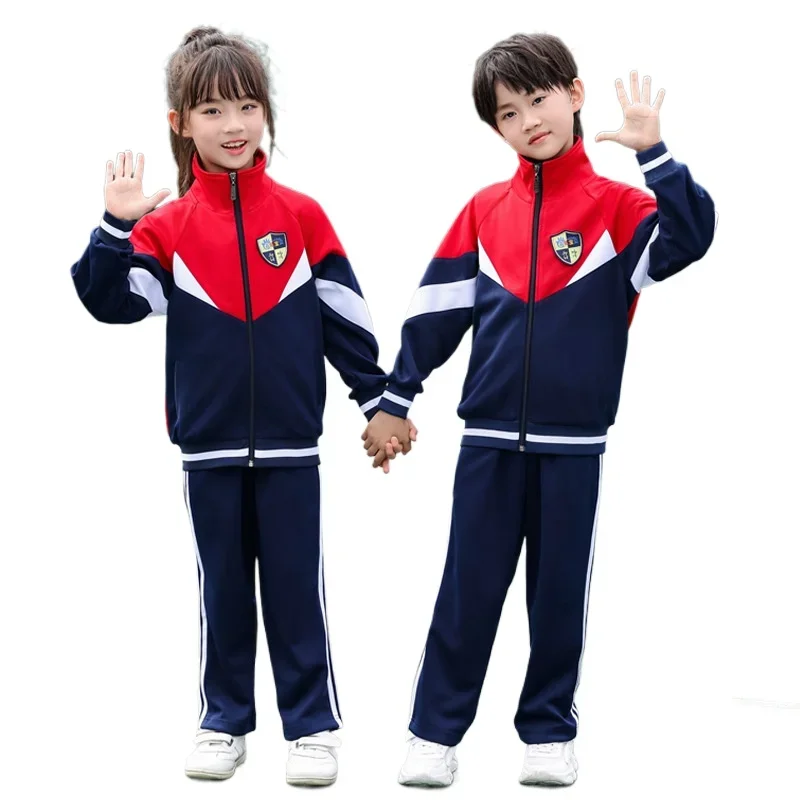 Kindergarten Clothes Spring and Autumn Style British Style Primary School Uniforms New Children's Class Wear Sportswear Set