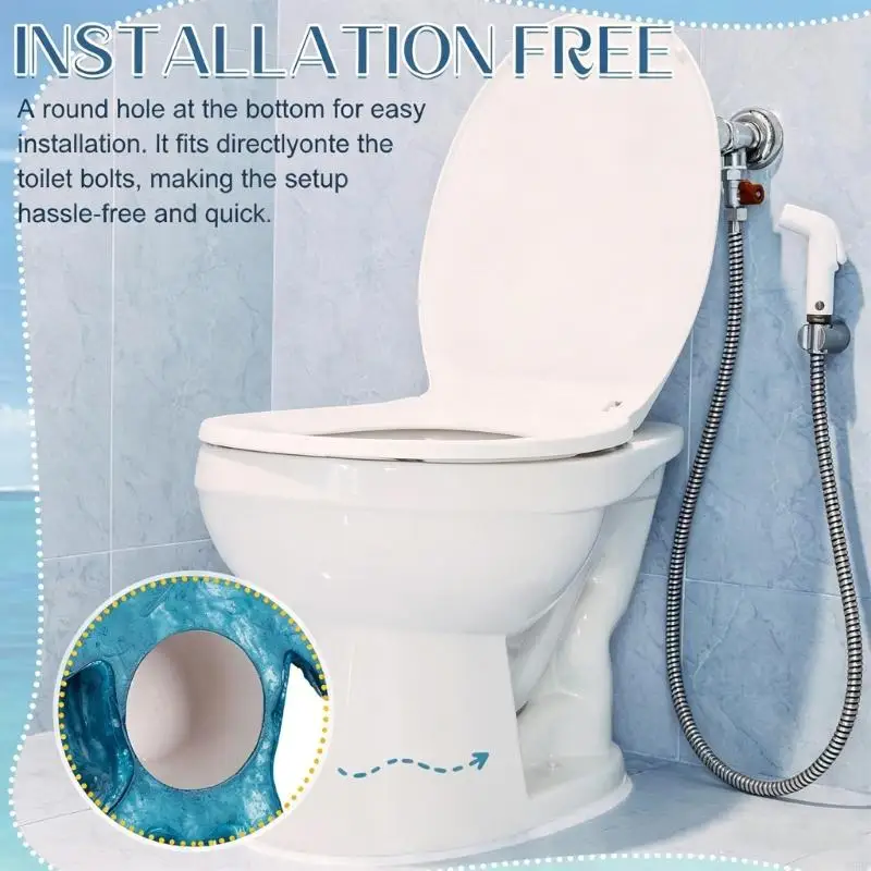 Two Piece Ocean Creature Decorated Toilet Bolt Covers Bring Beach Feel To Your Area