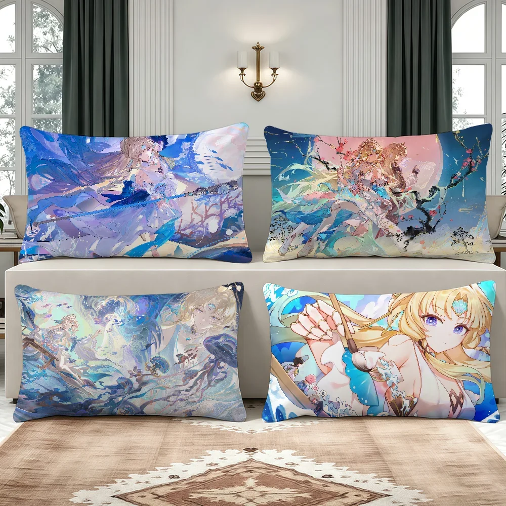 Pearl Game Honkai Star Rail cushion cover Breathable Washable Decor Shell Pillowcase Zipper Sofa Office Lumbar Decoration
