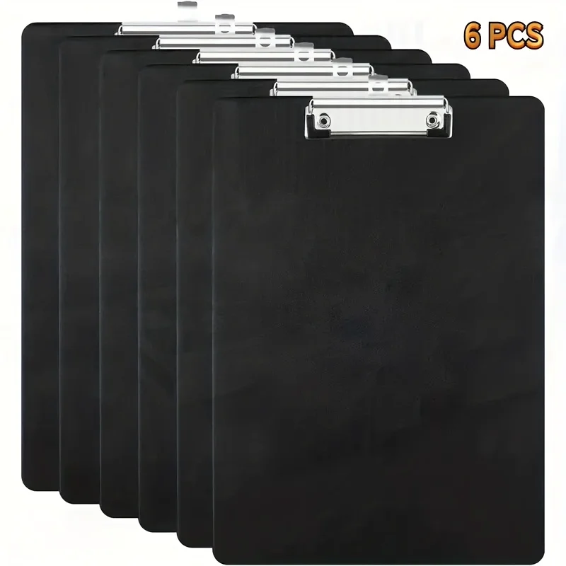 مجموعة حافظة مكونة من 6 قطع بحجم A4، لوحة كتابة بلاستيكية متينة، مناسبة للفواتير والفواتير ومجلد أشكال الخدمة