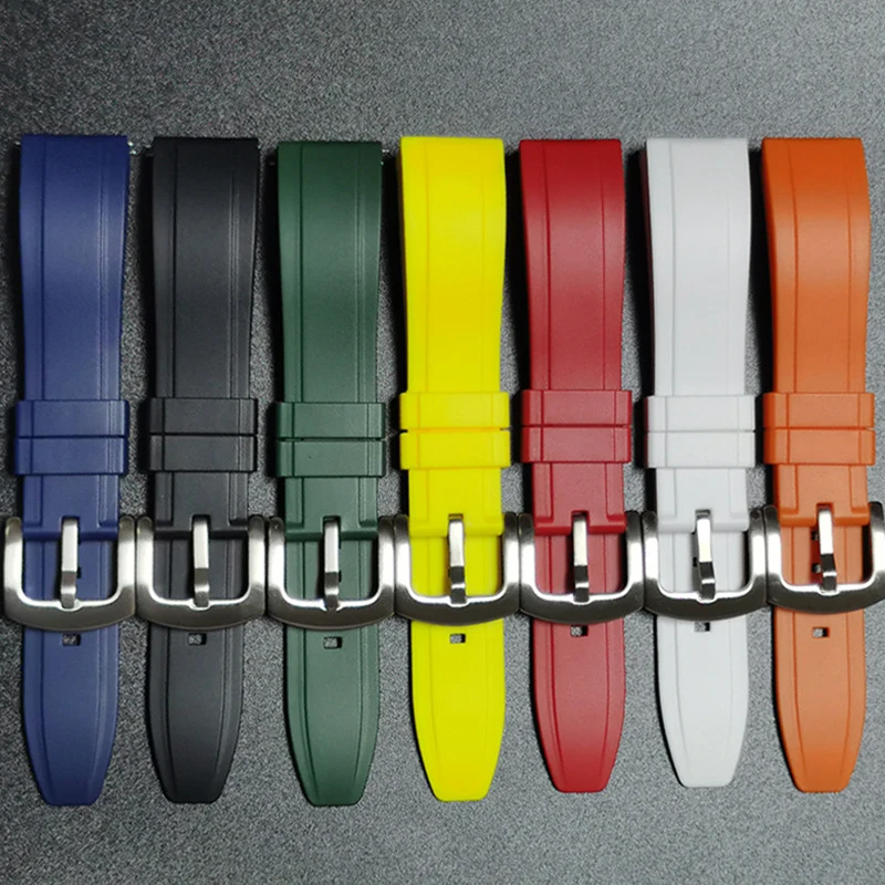 Premium Grade Vulcanized  Rubber Watch Strap 20mm 22mm 24mm Quick Release Bracelets