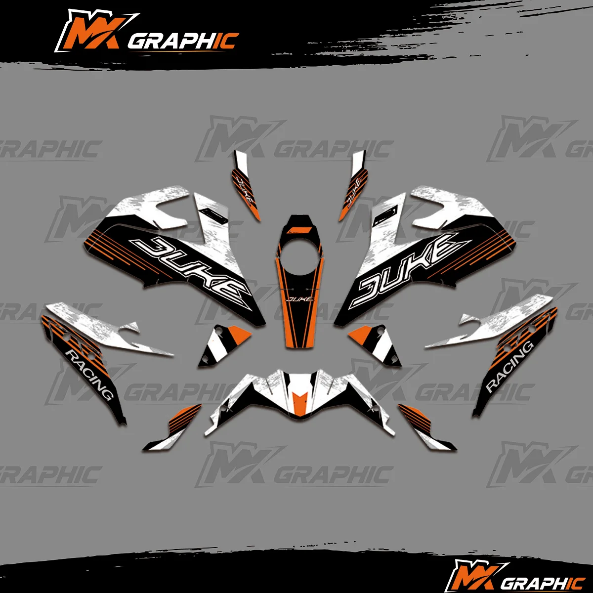 

Graphics Decals Stickers kit For KTM DUKE 125 390 2017 2018 2019 2020