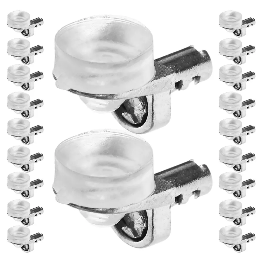 

20Pcs Shelf Pins with Silicone Suction Cups L-Bracket Pegs for Cabinet Glass Shelves Kitchen Bookshelf Shelf Pins
