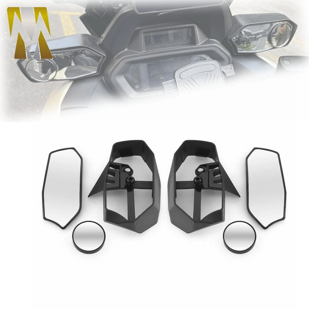 2025 Compatible with YAMAHA XMAX 300 2026 Motorcycle Rear View Mirrors Integrated Convex Side Mirror Accessories