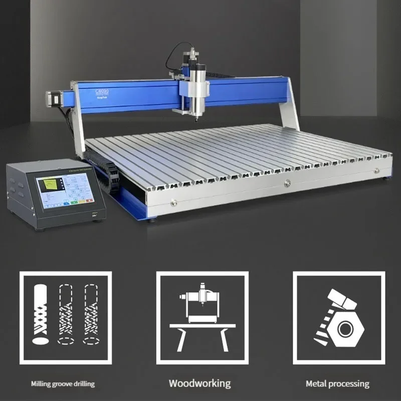 Nuova macchina per incidere CNC elettrica Piccola macchina per incidere di metalli acrilici per pubblicità completamente automatica per la lavorazione del legno