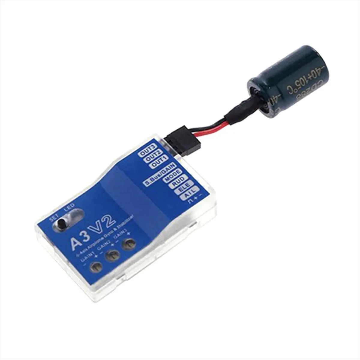ABGN 3 Gyro A3 V2 Flight Controller Stabilizer for RC Airplane Fixed-Wing Copter Aircraft Model Parts Enhanced Stability