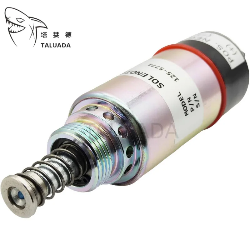 12V 9X-5312 Fuel Shutoff Solenoid 125-5771 For 3114 3116 3126 Excavator Engine Flameout Solenoid 9X5312 1255771 HOTSALE