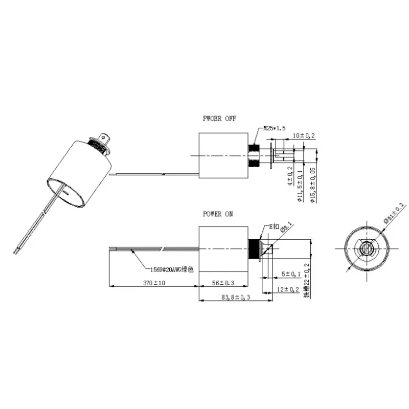 Heiße Verkäufe kundenspezifischer Elektromagnet mit langem Hub DC12V 24V Rohrmagnet