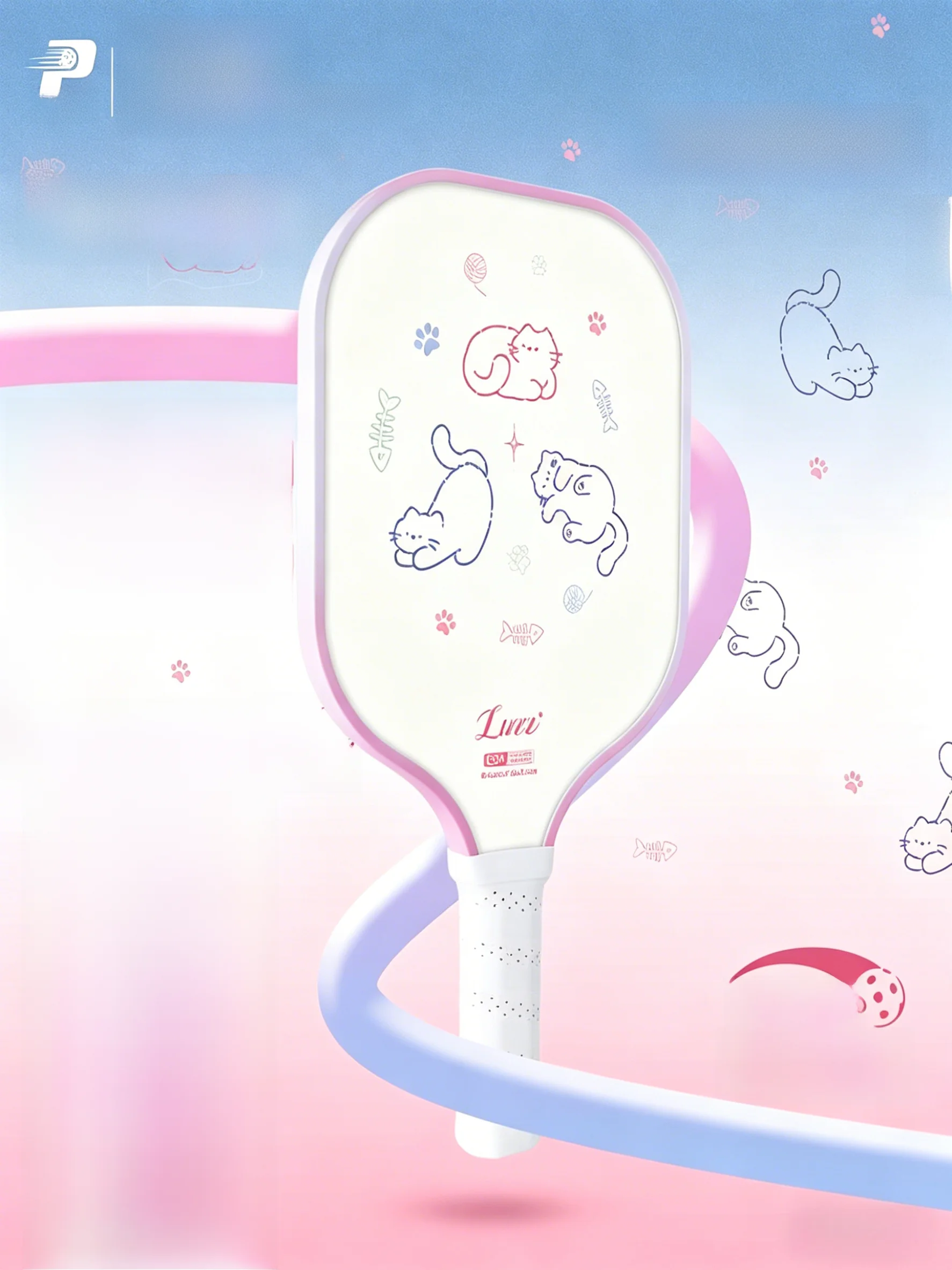 raquette-de-pickleball-luzz-heart-sweet-t700-en-fibre-de-carbone-qualite-professionnelle-pour-l'entrainement-et-la-competition-longueur-42-cm-manche-rigide