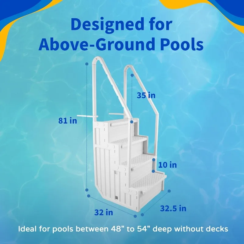 Easy Pool Step Above Ground Swimming Pool Step to Deck