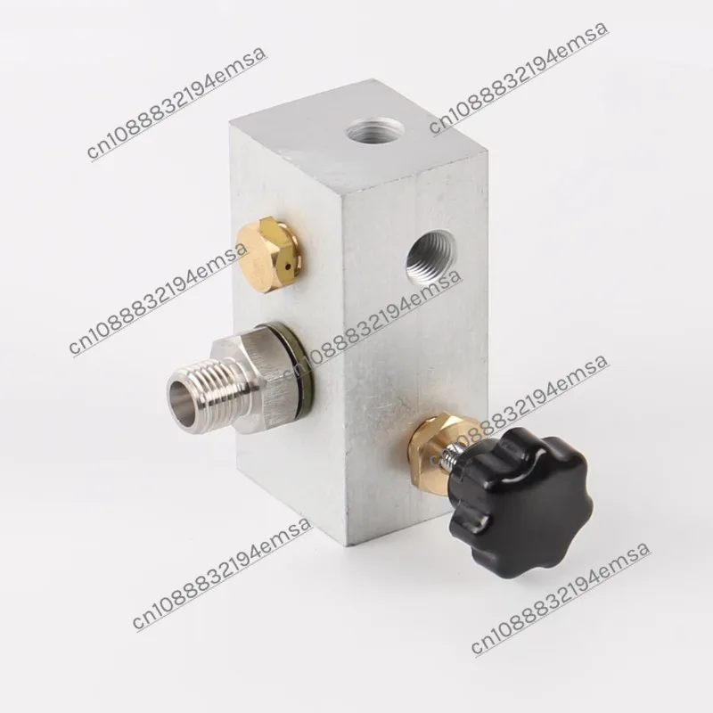 High pressure air pump, high pressure valve block assembly