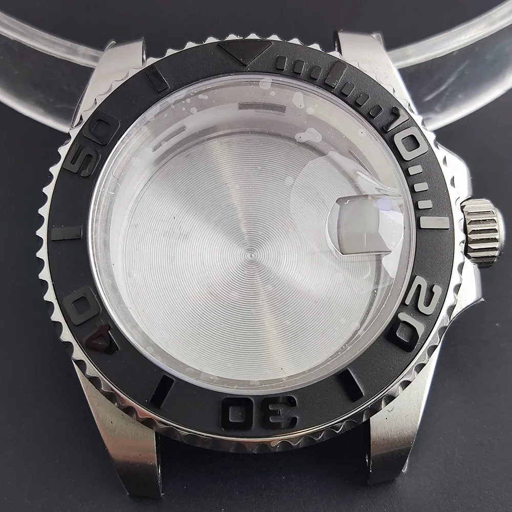 المسمار في حالة GMT تاج استبدال تاج الساعة محفورة توقيع 'S' يناسب NH34 NH 35 NH36 حركة التاج #6