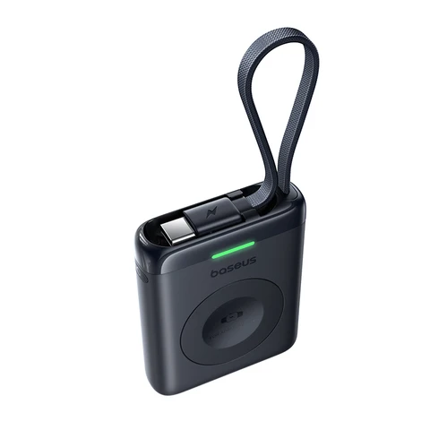 Магнитное беспроводное зарядное устройство Baseus 5 Вт для Apple Watch Встроенный кабель USB-C для Apple Watch S1-S10 SE SE2 Ultra2