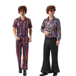 New Men's Retro Disco Funny Hip Hop Dance Costume Cosplay Costume Halloween Costume