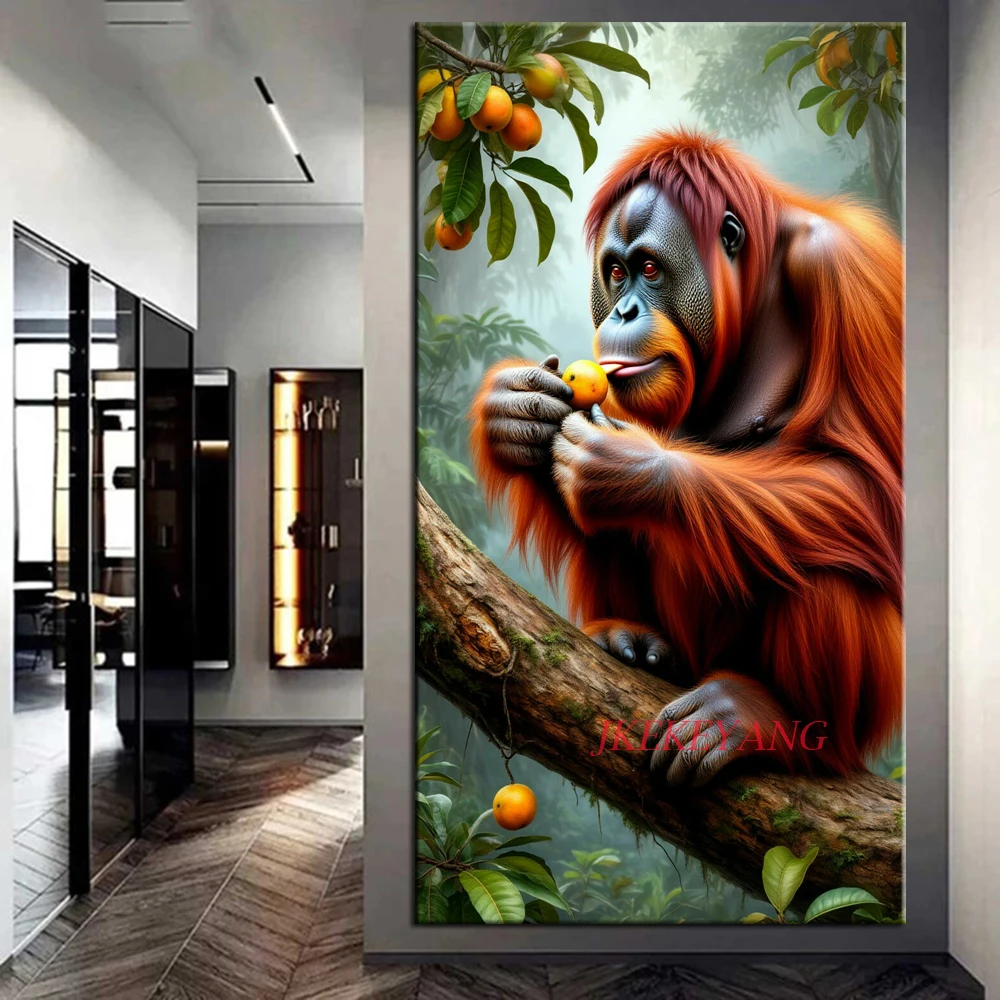 Chimpanzee and Giraffe Picture DIY Diamond Painting Cross Stitch Full Drills Diamond Mosaic New Collection Home Decor