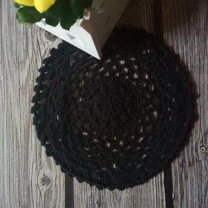 Hot Lace Cotton Round Table tovaglietta Crochet Coffee tovaglietta Drink Pad Christmas Coaster Cup Mug teiera Dining Doily Kitchen
