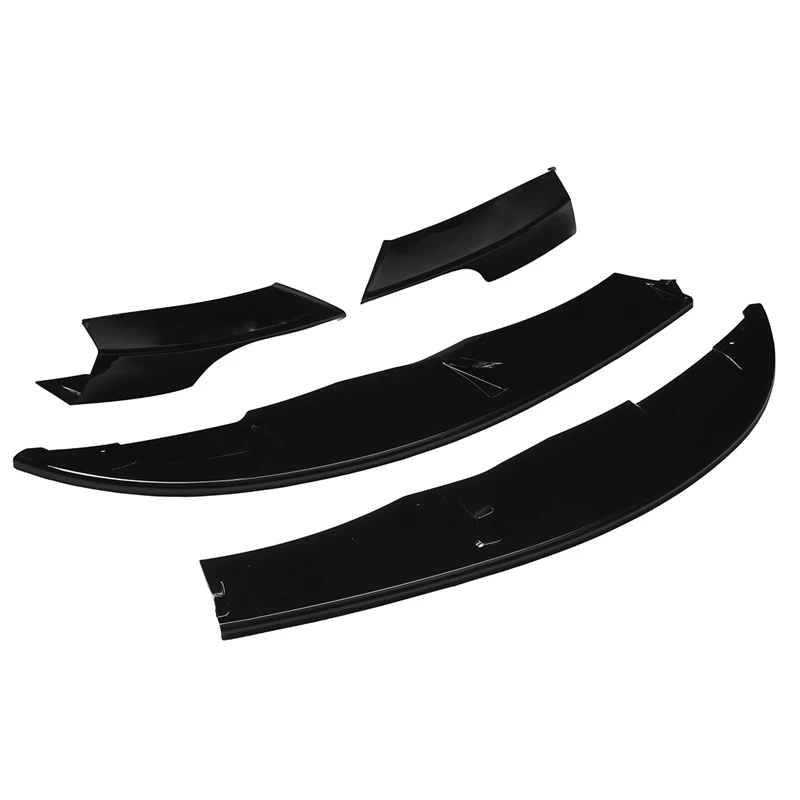 4pcs E90 Car Front Bumper Splitter Diffuser Lip Protector Spoiler Deflector Lips Guard For BMW E90 E91 E92 E93 M3 2007-2013