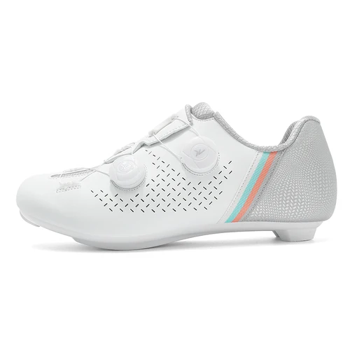 Imagen 2 del producto Zapatos de ciclismo de carretera, zapatos planos con tacos, zapatillas de ciclismo de velocidad, zapatos de bicicleta para hombre, calzado antideslizante autoblocante para bicicleta de montaña spd