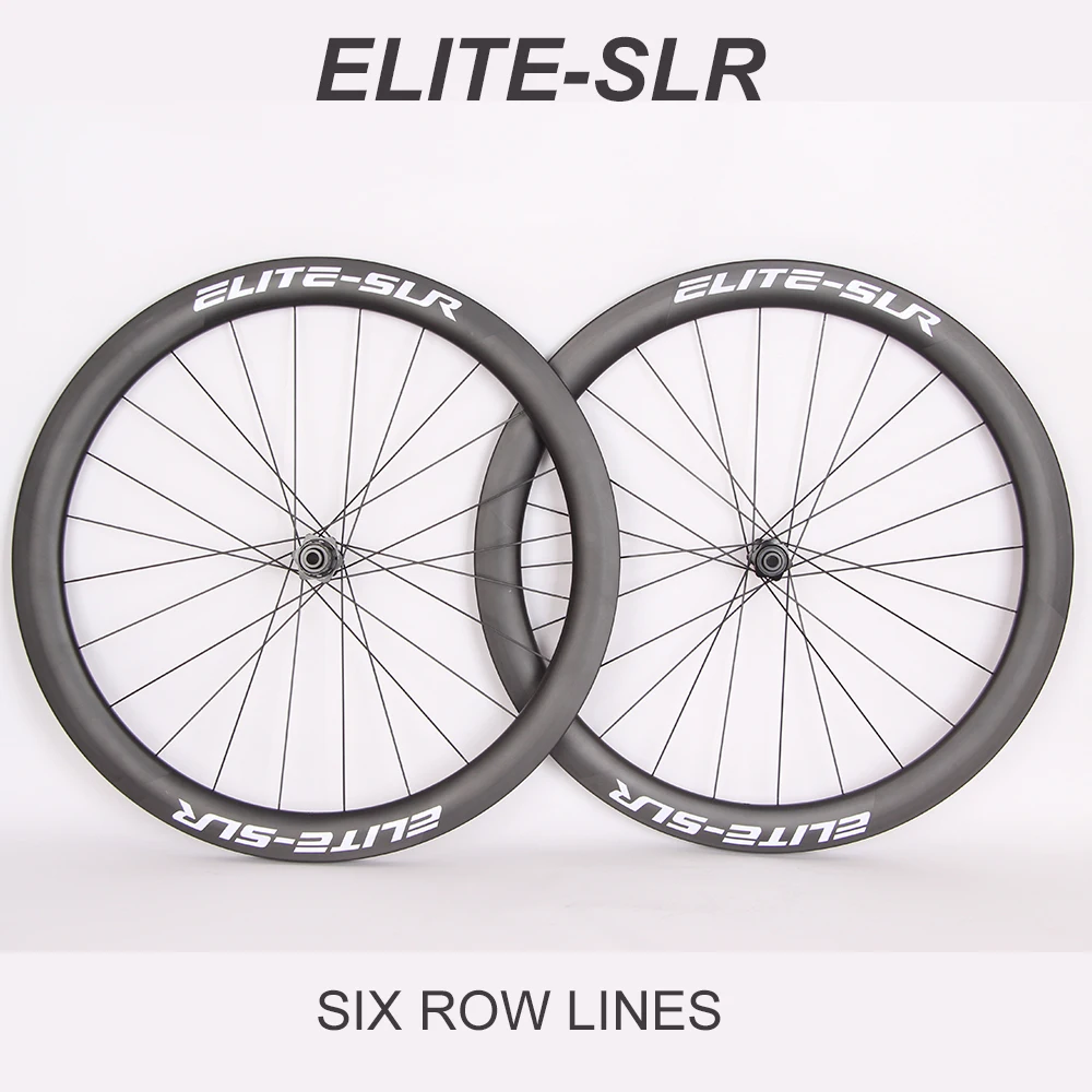 Roues ELITE-Paire de roues de vélo de route en carbone, frein à disque, jante mate brillante, HG, XDR, 700C, accessoires de vélo