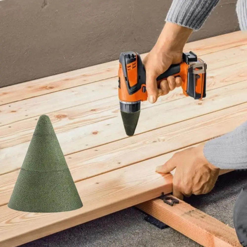 50/100/200 Grana Ruota per lucidatura a forma di cono Forma a cono Incisione Pietra Testa di molatura Svasatore Ruota per lucidatura brasata conica