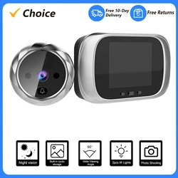 Digital Door Viewer Peephole Door Camera Doorbell 2.8-inch LCD Screen Night Vision Photo Shooting Digital Door Monitoring