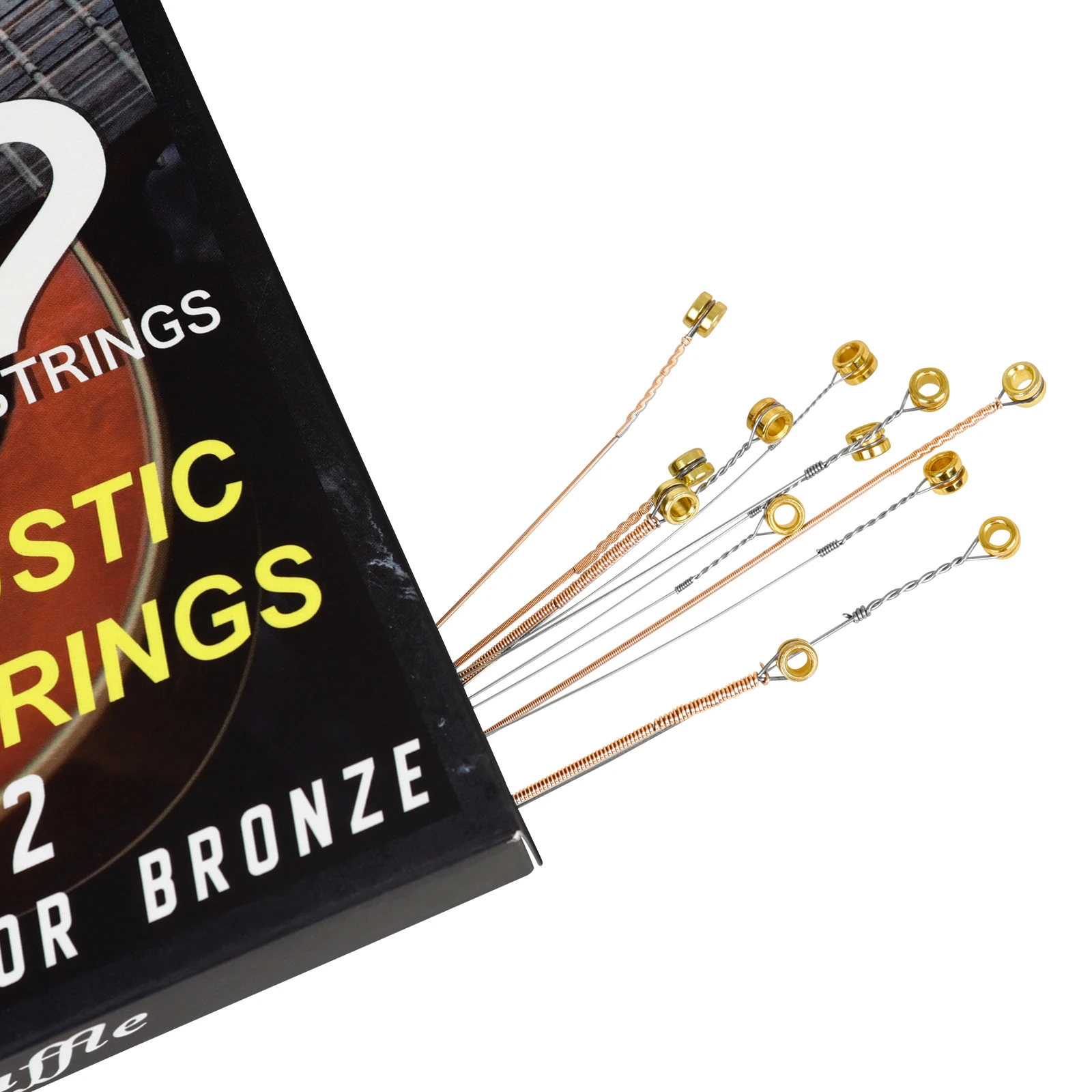 SHUFFLE 12-Strings Acoustic Guitar Strings Phosphor Bronze+PU Coating Folk Guitar Strings Musical Instrument Accessories Parts