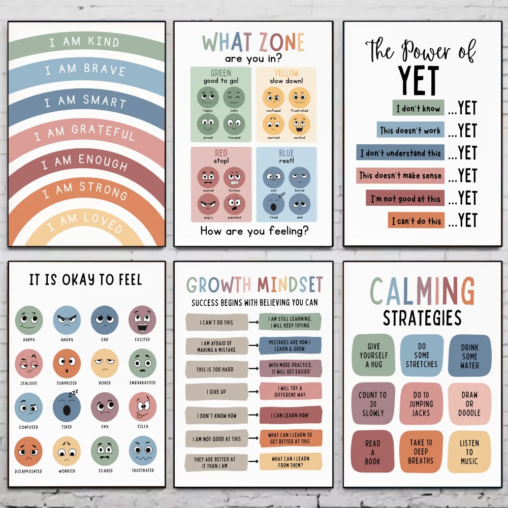 Autocollants d'affiche météo Alphabet éducatif pour pépinière, décoration murale artistique, décor de salle de jeu, cadeaux, peinture HD Kawaii, voitures de chat