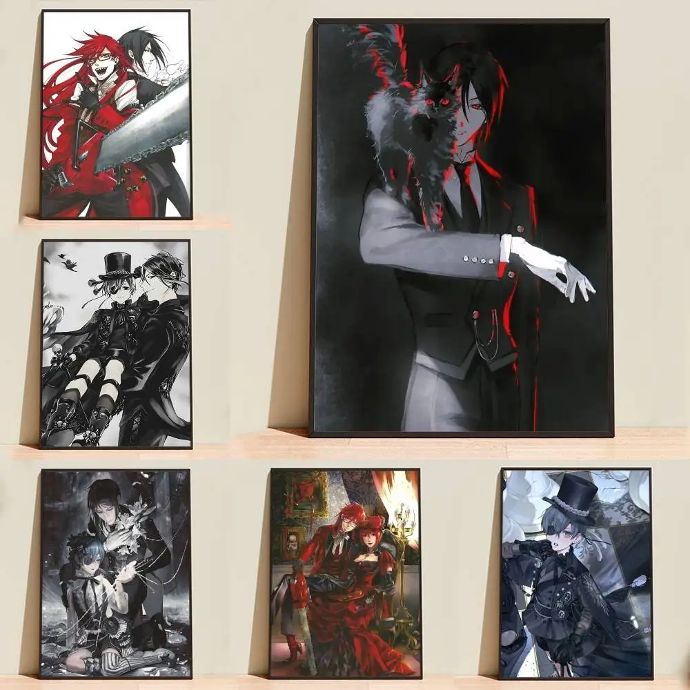 BB-Black Butler Anime S-Sebas Poster Wall Art Print Decorative Mural Home Decor Gift Unframed Customizable