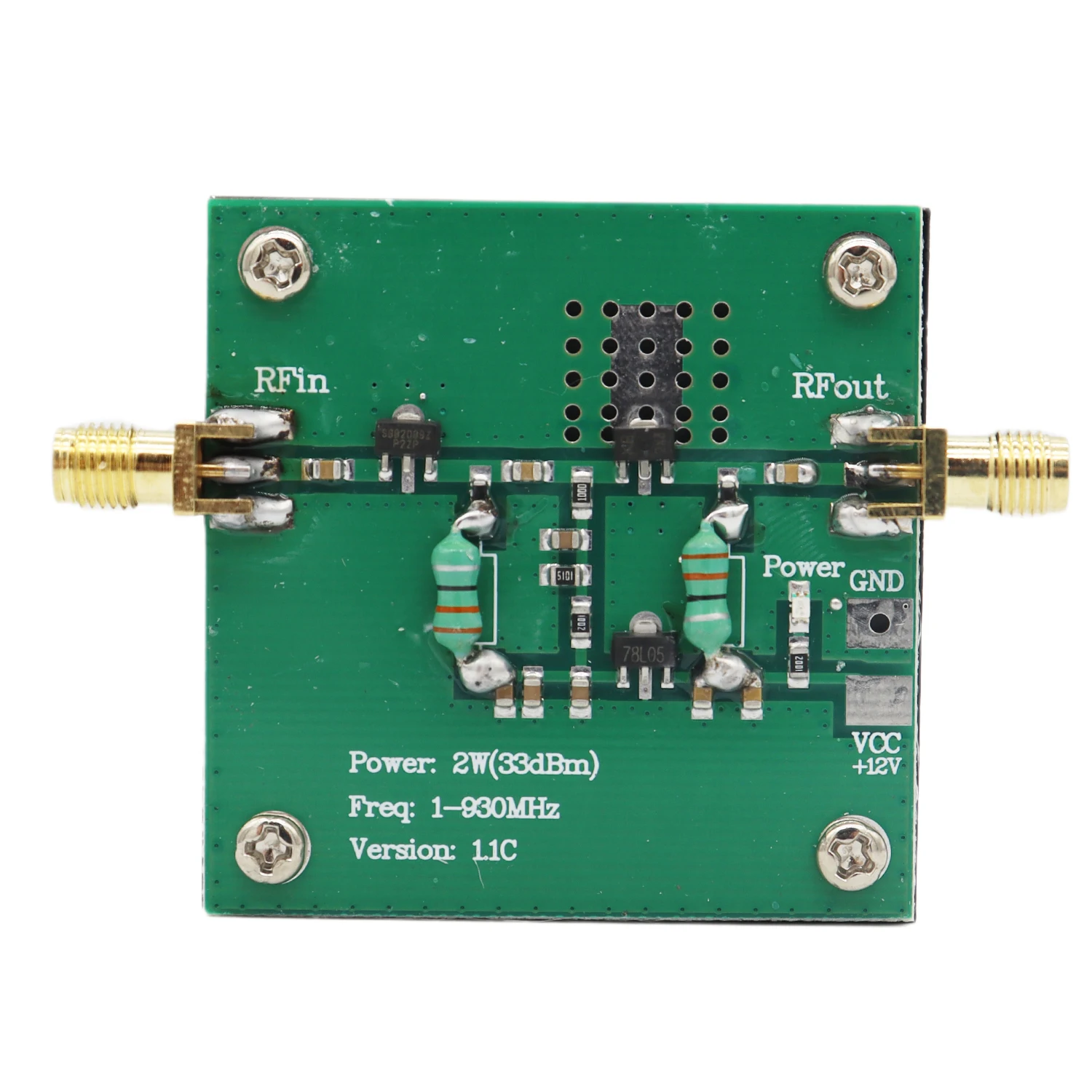 Модуль усилителя 1-930 МГц, 2 Вт, широкополосный модуль усилителя мощности RF