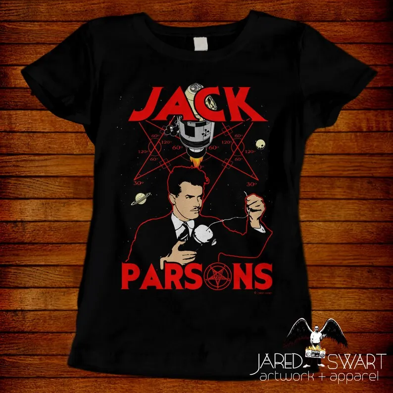 Jack Parsons T-shirt Jared Swart Artwork Sizes S M L Xl 2xl 3xl 4xl 5xl Also In Ladies Fit S-xl