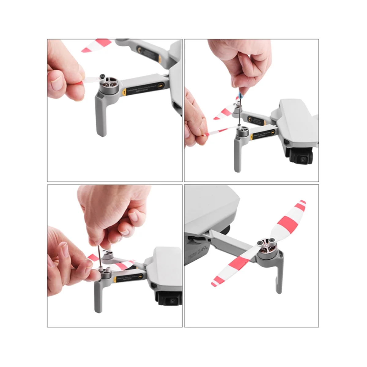 BFYL-8Pcs 4726 ใบพัดสําหรับ DJI Mini 2 Drone Light น้ําหนัก Props เปลี่ยนใบมีดปีกอะไหล่สําหรับ Mavic Mini 2 G