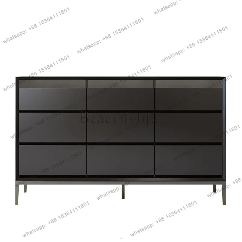 Italian minimalist paint nine chest cabinet Nordic modern living room bedroom damping drawer storage