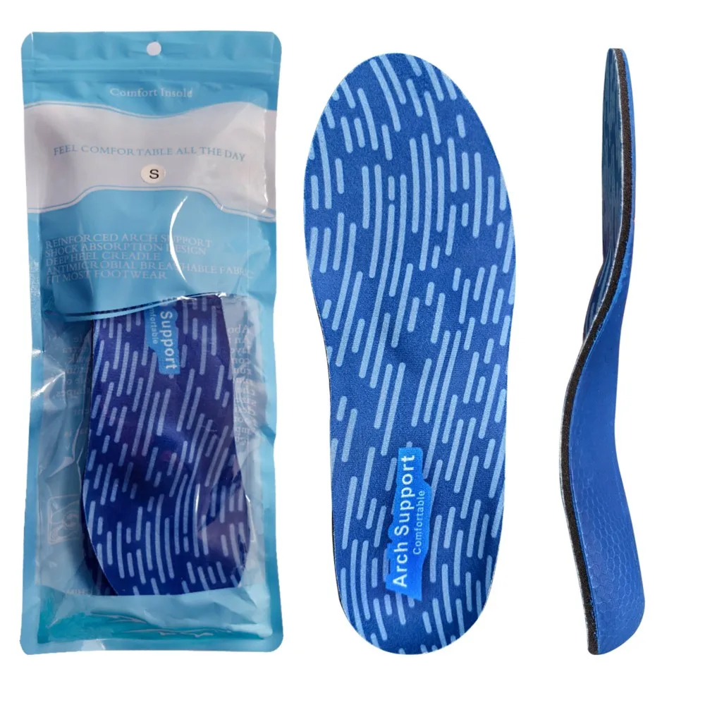 Eva Orthopedic Insoles Foot Massage Flat Foot Arch Support Correction Insole Orthotic Devices Breathable Shock Absorbing Insoles