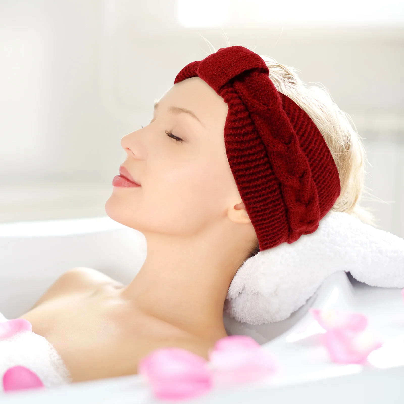 

Warm Ear Head Cover Warmer Muffs for Winter Women Headbands Warmers Baby Bow Make up