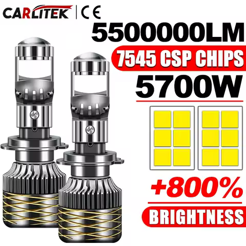 H7 H4 H11 LED Projector Lens Headlight H8 9005 9006 HB3 HB4 Car Bulb 6000K Canbus Turbo High Power Mini Auto/Moto Lamp Fog Light