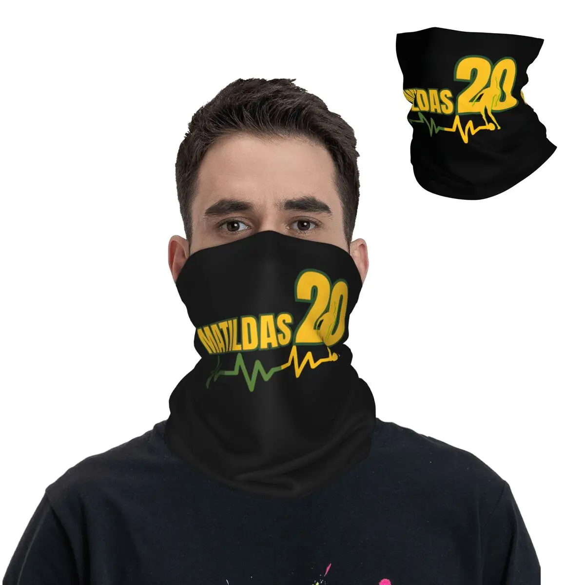 

Matildas 20 Bandana Neck Cover Motorcycle Club Sam Kerr Face Scarf Running Unisex Adult Breathable