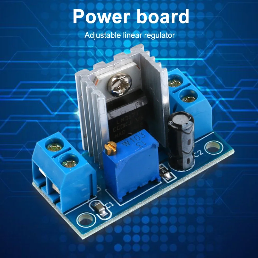 Adjustable Voltage Regulator Power Supply Buck Step Down LM317 DC-DC Converter Input 4.5V-40V Linear Regulator for MP3 MP4 PSP