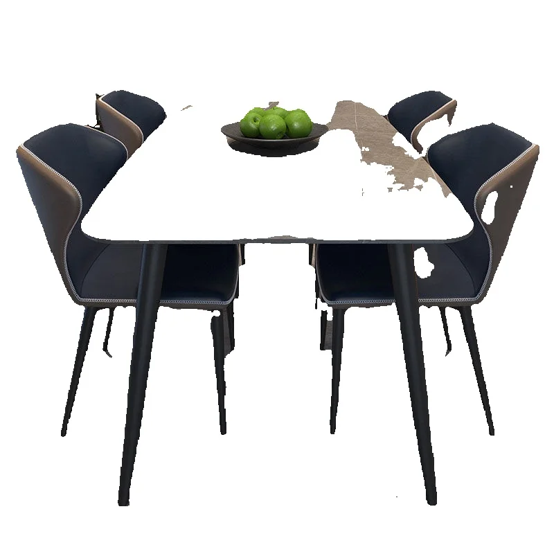 طاولة طعام المطبخ الجمالية أرضية التصميم الإيطالي طاولة طعام غرفة حديثة مركز القهوة أثاث موبليس الصيني الحديث