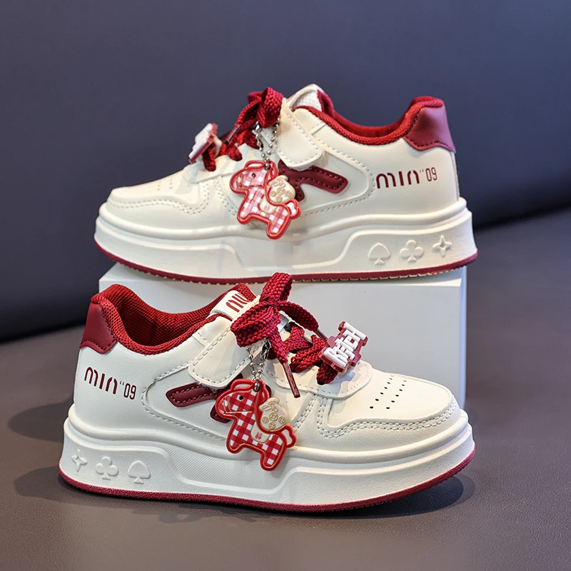 

Boys Girls Breathable Sneakers Toddlers Outdoor Shoes 2026 Children's Sneakers Kids Fashion Design White Non-slip Casual Shoes