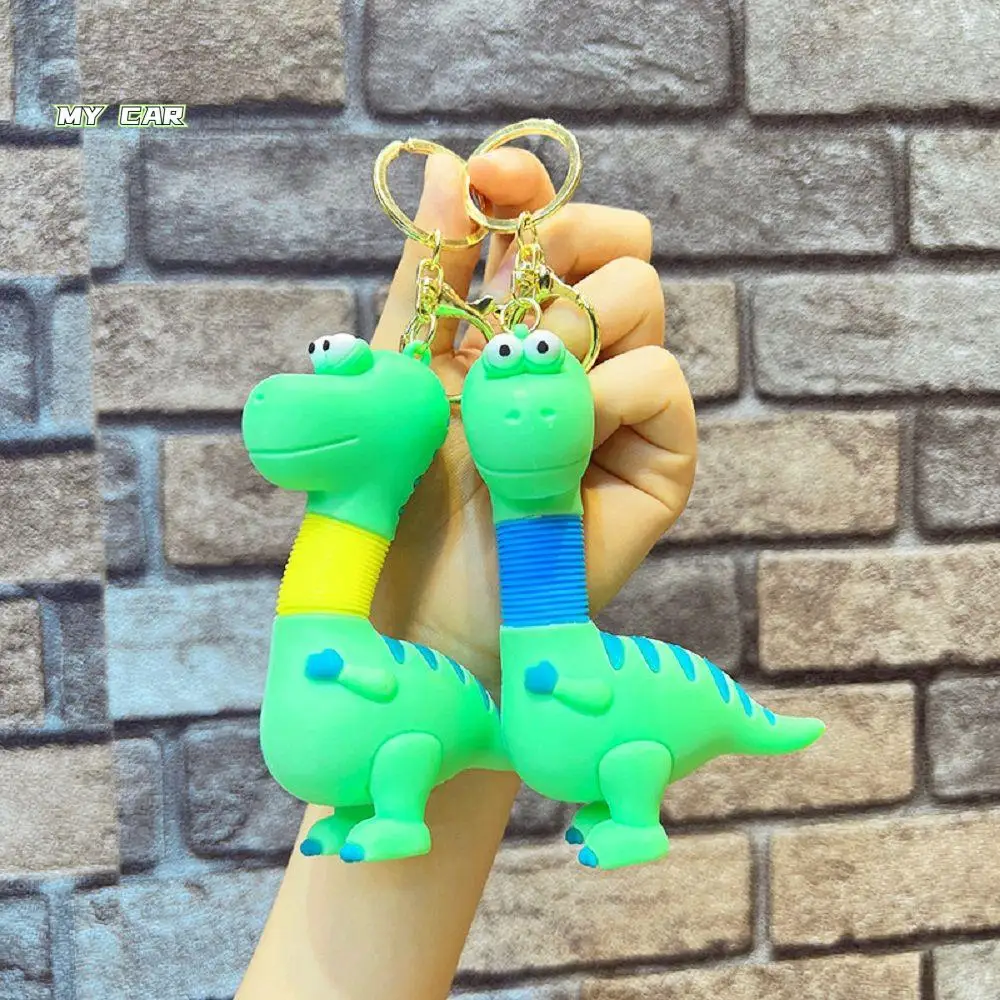 

Sailor Dinosaur Retractable Neck Dinosaur Keychain Silicone Retractable Dinosaur Lanyard Keyfob Feel Good Cute Animal