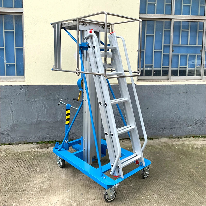 

SP Series Manual Lifts Exhibition Lifts Manual Reclaimers Aluminum Alloy Mobile Lifts for Warehouses and Freight Management