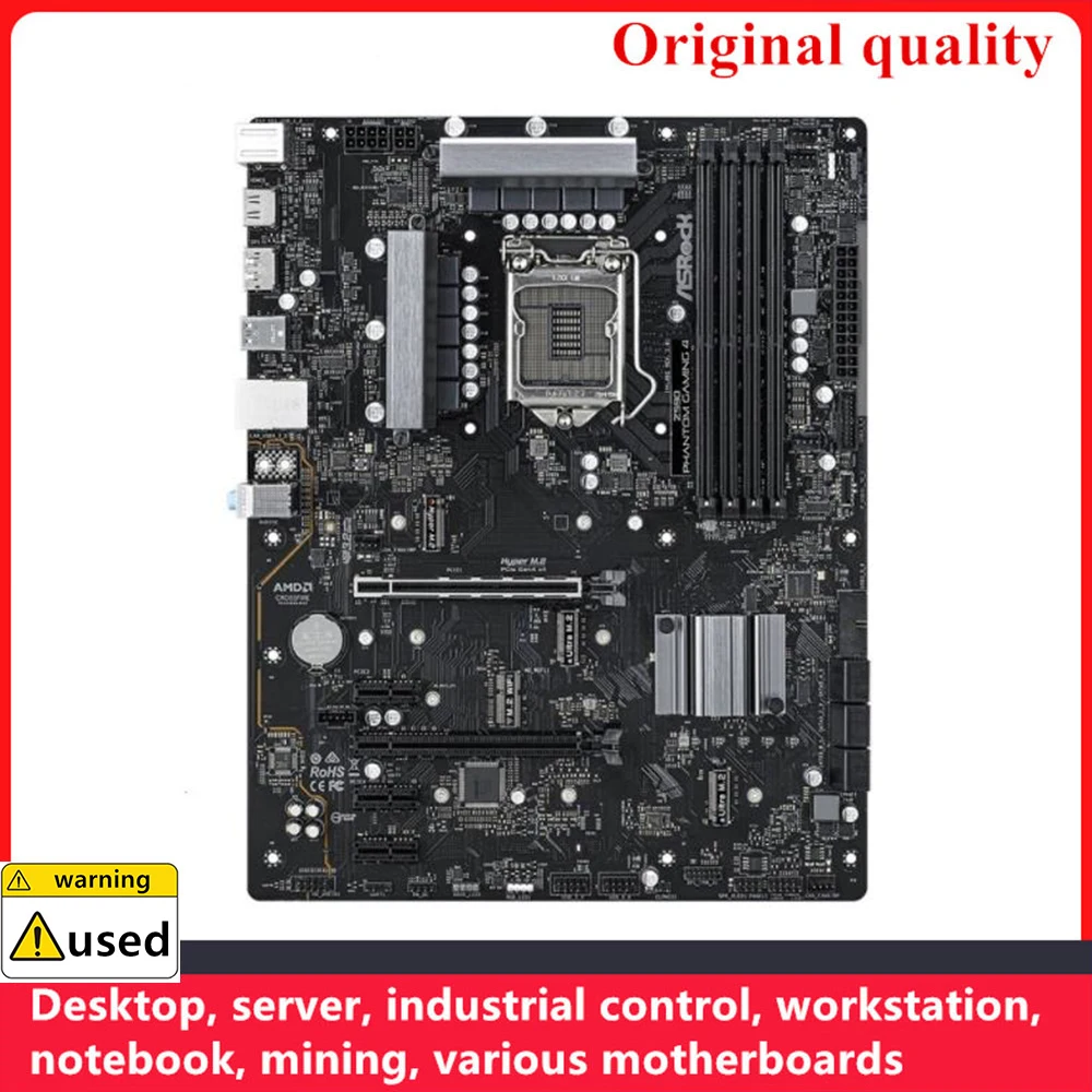 Used For ASROCK Z590 Phantom Gaming 4 Motherboards LGA 1200 DDR4 128GB Intel Z590 Desktop Mainboard M.2 NVME SATA III USB3.0