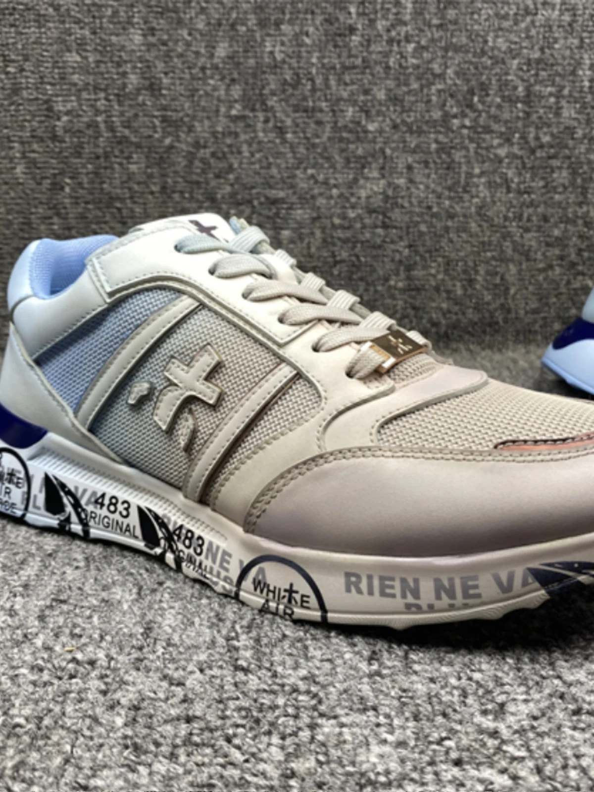 

Faionable Casual Men's oes Iron Lion Danny Waed Leather with Breathable Cloth Wear Resistant Ultra Light Bot