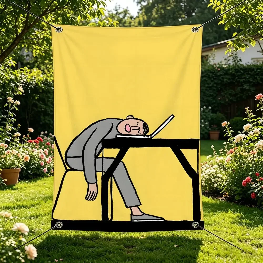 Artist J‑Jean Jullien Flags flags, outdoor decorations, music bars, home interiors, patio and garden decorations