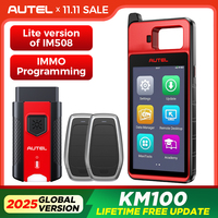 Autel MaxiIM KM100 Key Fob Programming Immobilizer Tool 2PCS Autel IKEY for 60s Key Generation OBD IMMO Key Learning on 99% Car